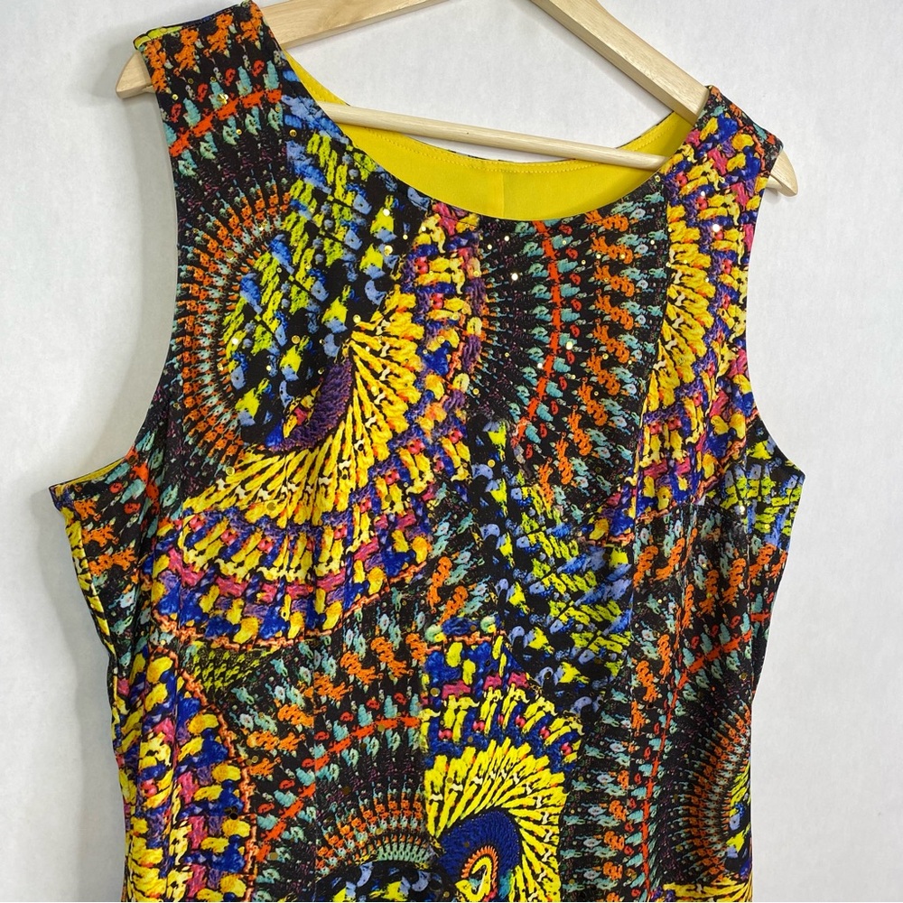 Joseph Ribkoff Multicolor Patterned Dress - Picture 3 of 11